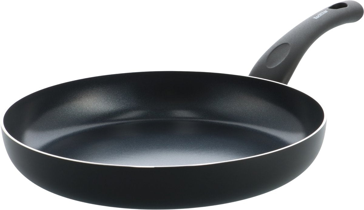 Kochstar Essenz sort keramisk stegepande - 28cm - PFAS-fri - induktionsgryde - induktionspande - keramisk non-stick belægning - kølehåndtag - ovnsikker op til 130° C - sort