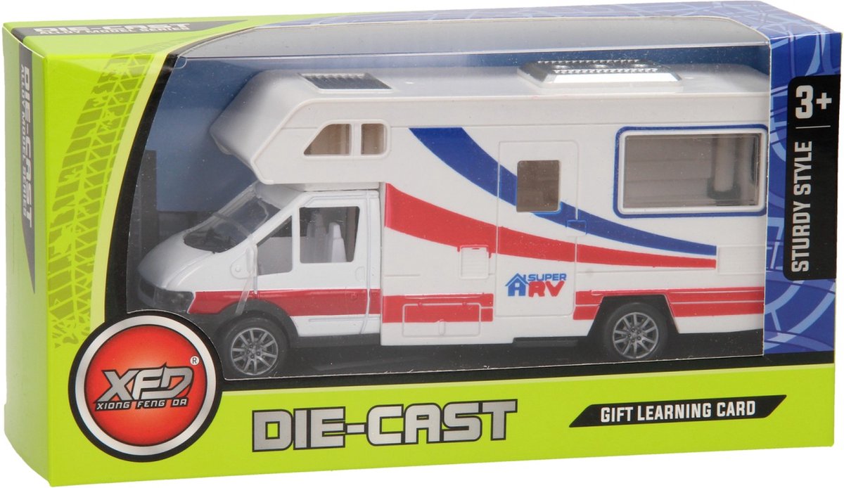 Lobbes toys bv trykstøbt autocamper hvid