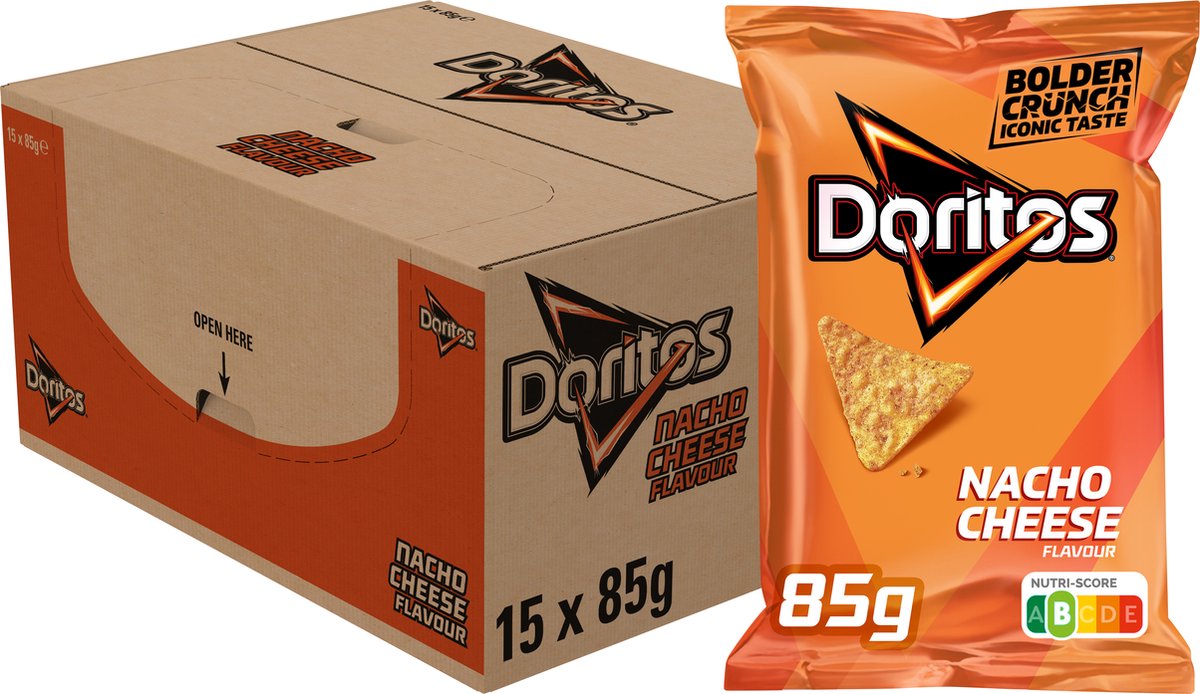 Doritos nacho ost - tortillachips - 15 x 85 gram