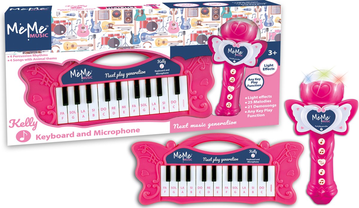 Meme-tastatur 22 taster og mikrofon Kelly