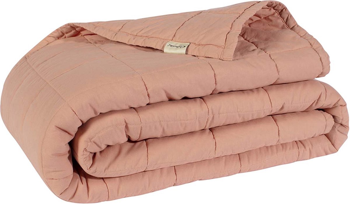 Cinderella moon sprei - bedsprei - 270x270 cm - extra zacht - roze