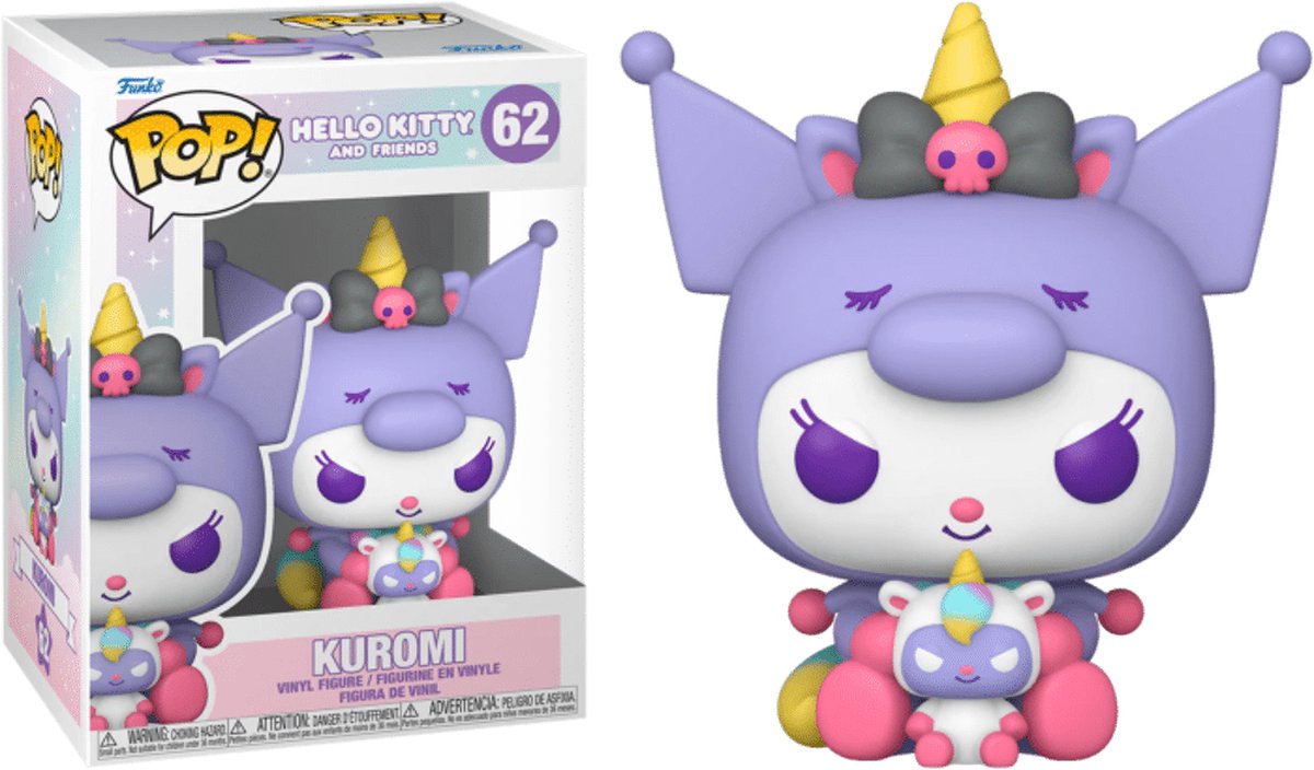 Funko pop! sanrio: hello kitty - kuromi (enhjørningsfest)