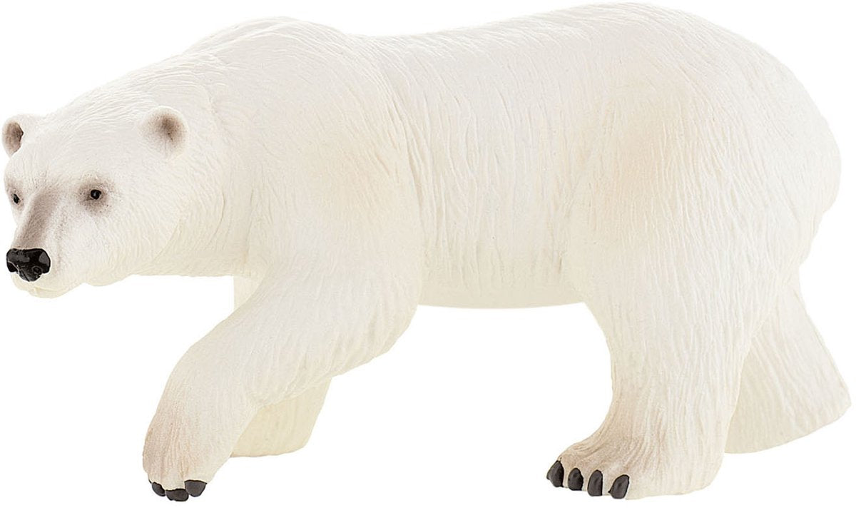 Bullyland 63537 – spillefigur og samleobjekt isbjørnefigur – ca. 10 cm – naturtro og detaljeret design – ideel som pædagogisk legefigur, kagepynt eller lille gave til børn fra 3 år.