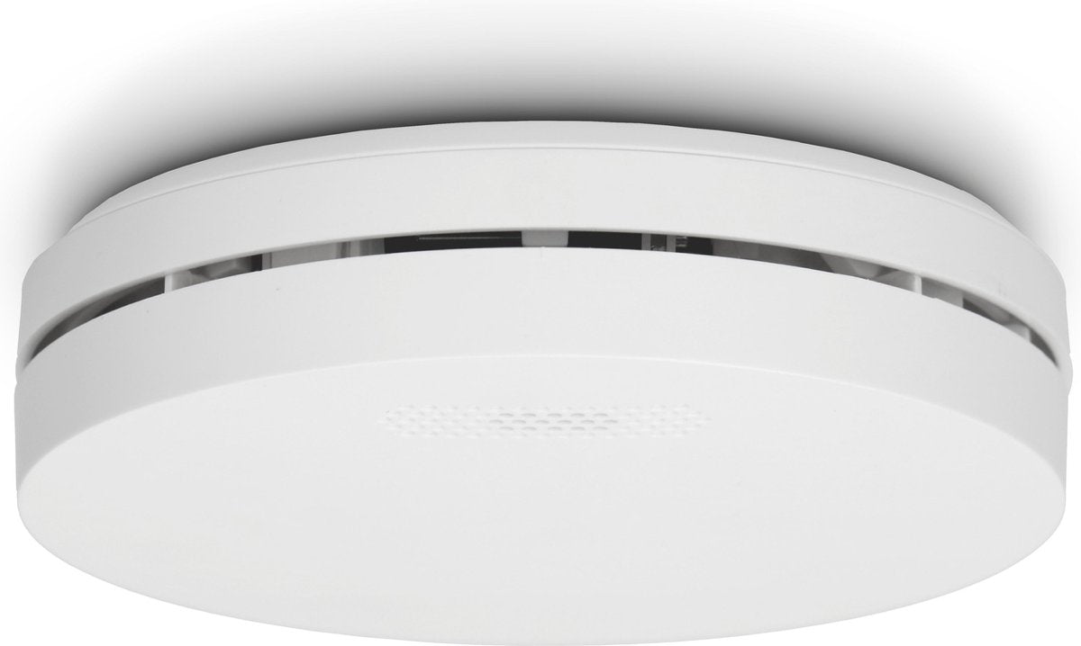 Alecto SA300 røgdetektor - 10 års batteri - opfylder europæisk standard EN14604 - hvid