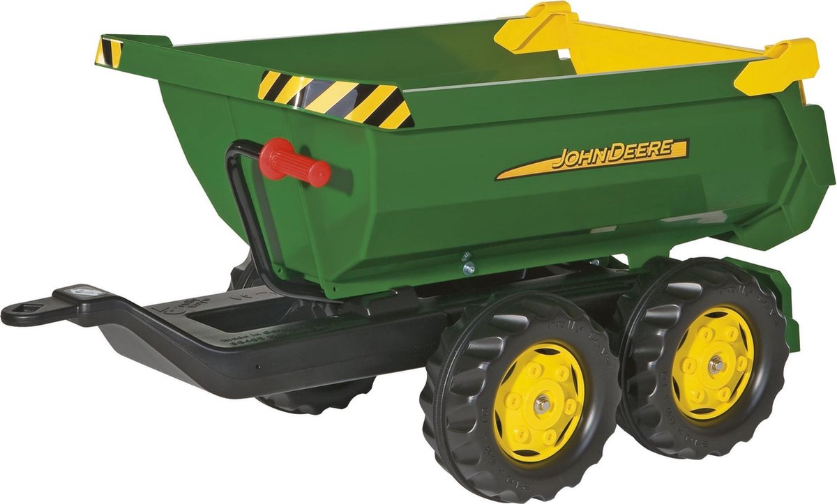 Rolly legetøj trailer - john deere halfpipe