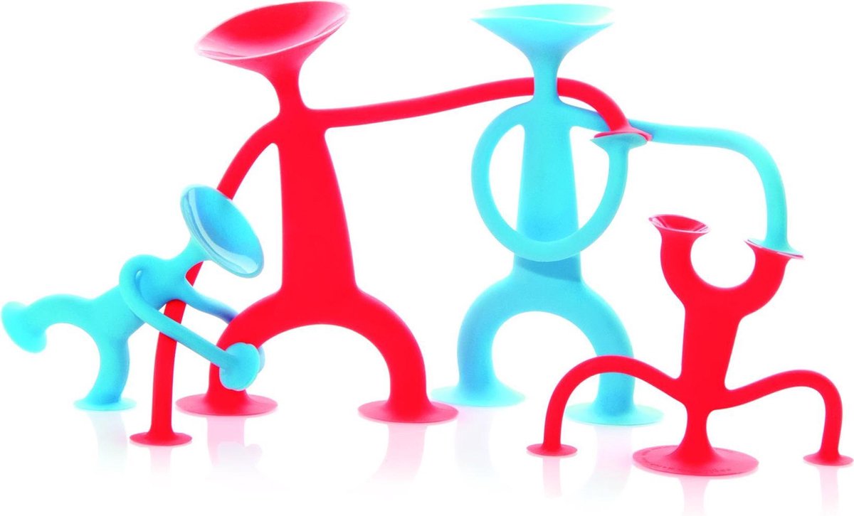 Bilibooogi familie med 4 actionfigurer