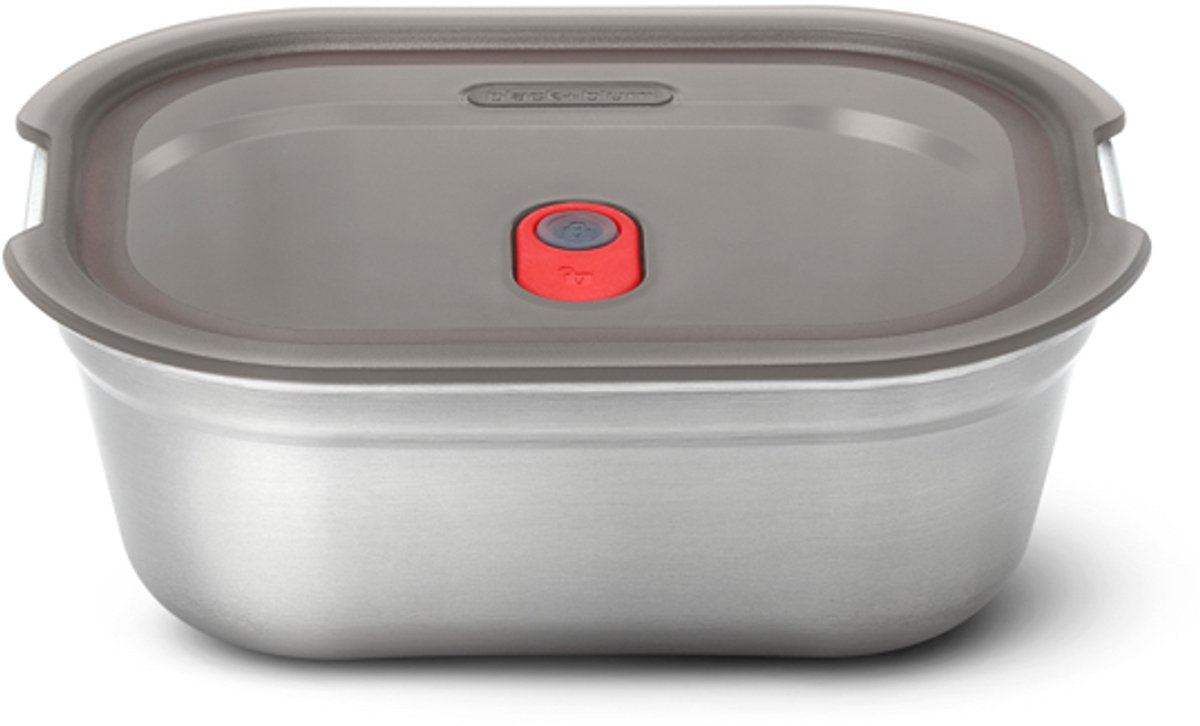Sort blum sort+blum stål madkasse lille - tilberedning af måltider - 173x127x65mm - grå rød