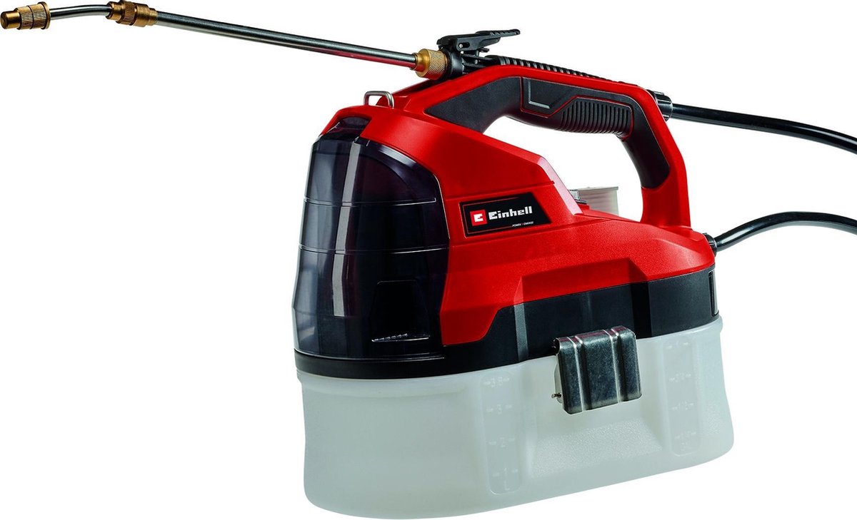 Einhell batteritryksprøjte ge-ws 18 35 li solo - power x-change - 18 v li-ion - tankkapacitet: 3,5 l - maks. tryk: 2,5 bar - sprøjtelanse i rustfrit stål - ekskl. batteri og oplader