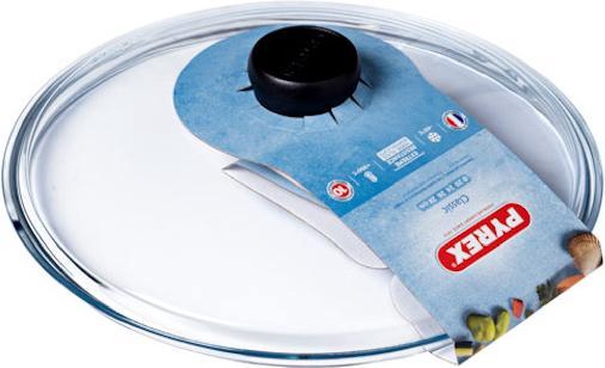 Pyrex klassisk tilbehør låg - borosilikatglas - ø28 cm - gennemsigtig