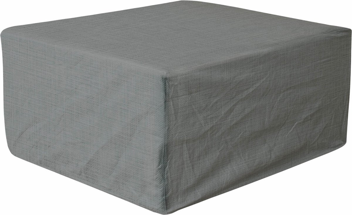 Eurotrail waterdichte beschermhoes voetenbank salontafel, cantonic 100x100x50 cm, grijs
