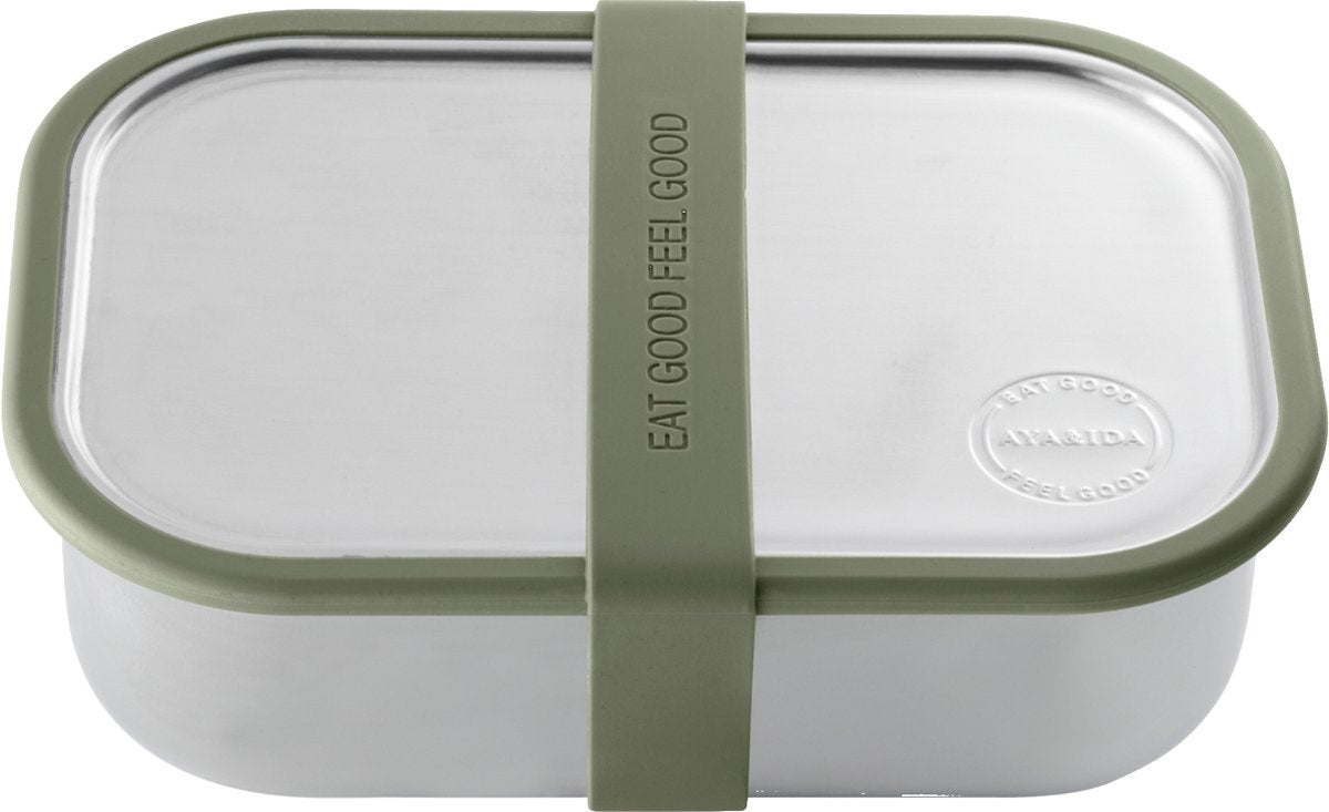 Aya ida aya ida - madpakke - opbevaringsboks - tag med dig - brød - 1000ml - tropisk grønt