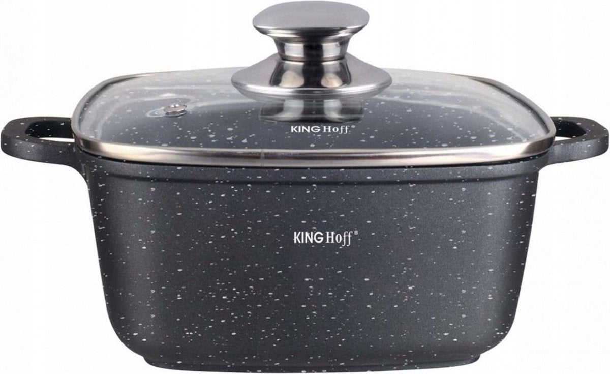 Kinghoff 1604 - bradepande - firkantet - 26 cm - 5,5 liter
