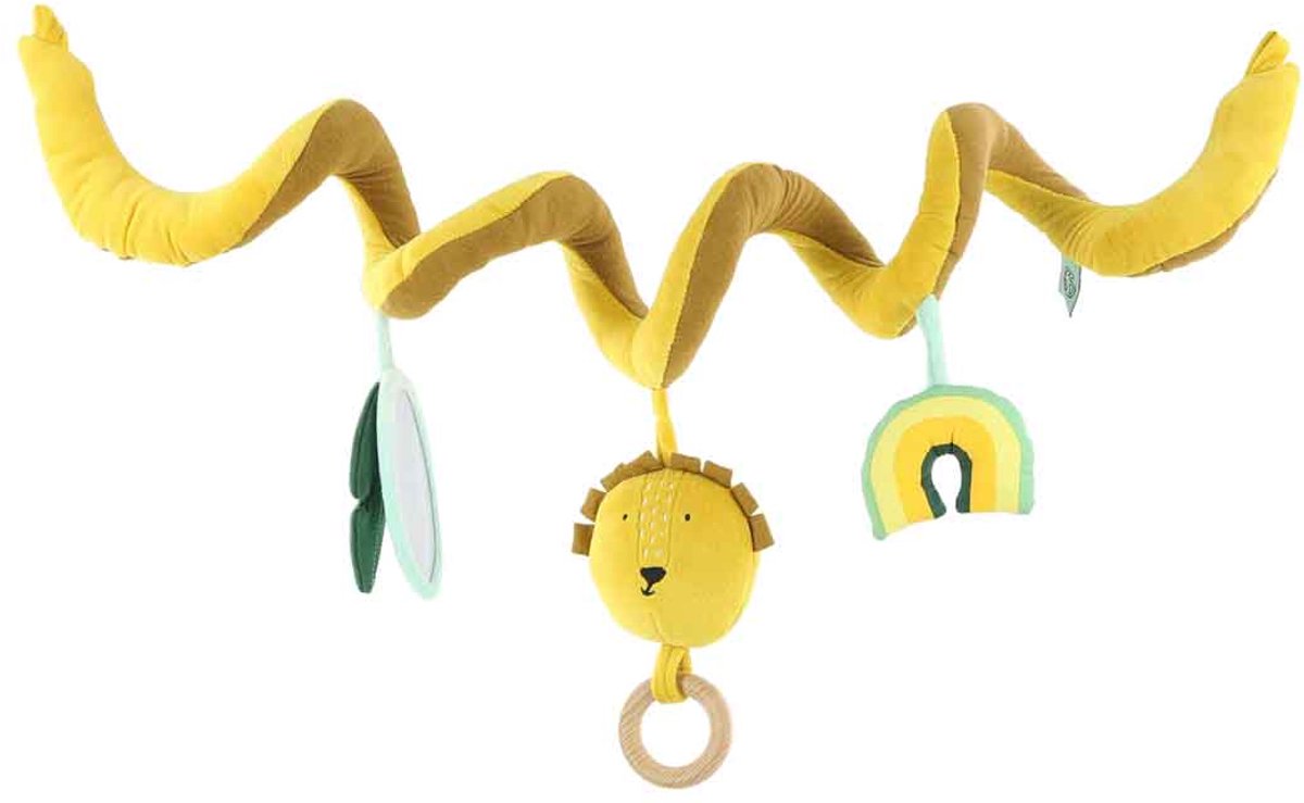 Trixie aktivitet spiral baby legetøj - Mr. Lion multicolor plys.