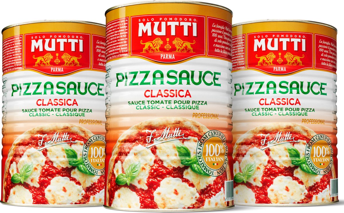 Mutti - pizzasauce classica - 3x 4,1 kg