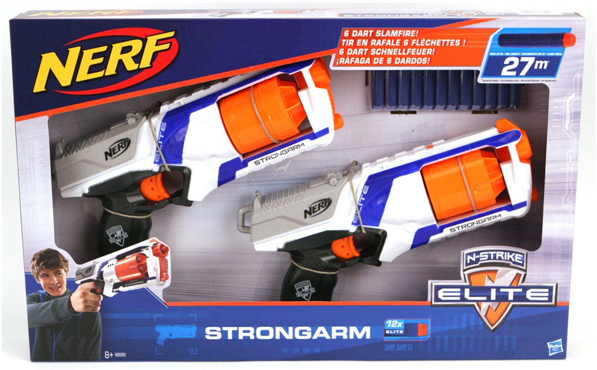 Hasbro nerf - n-strike elite strongarm - 2 stk