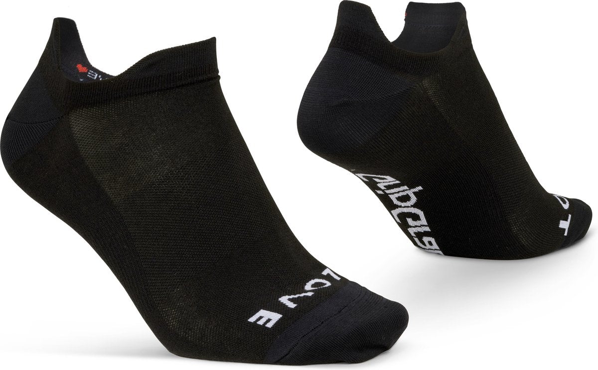Gripgrab - klassiske no show sommer cykelstrømper 1 par ankelstrømper coolmax sportsstrømper - sorte - unisex - størrelse xs (35-38)