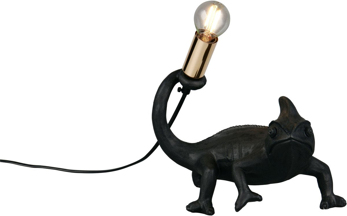 Rl lev dit lys virkelighed krybende - bordlampe - sort - ekskl. 1x e14 4 w - ledningskontakt