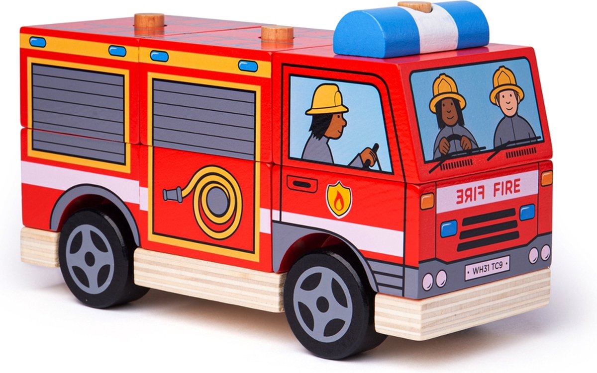 Bigjigs stable blokke - brandbil