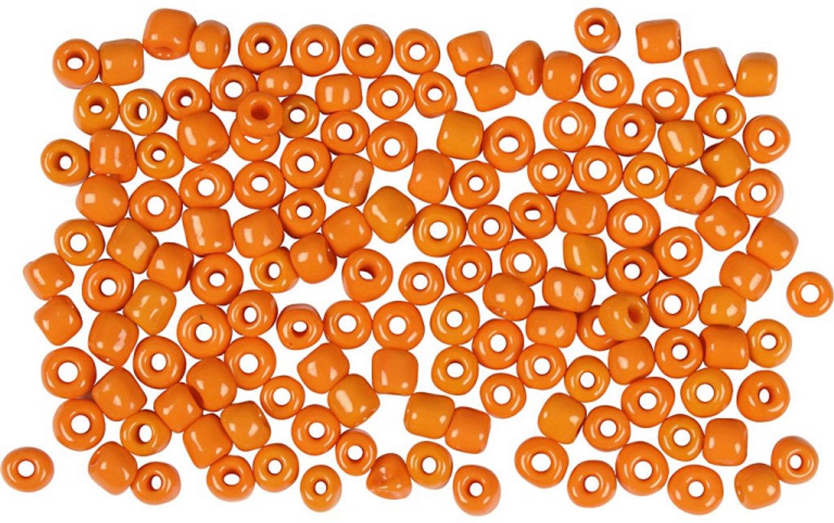 Creativ company cc frøperler 3 mm orange 25 gr