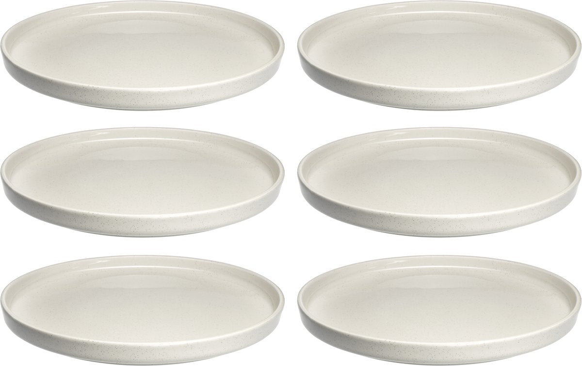 Leonardo roma tallerken 22 cm creme - sæt 6