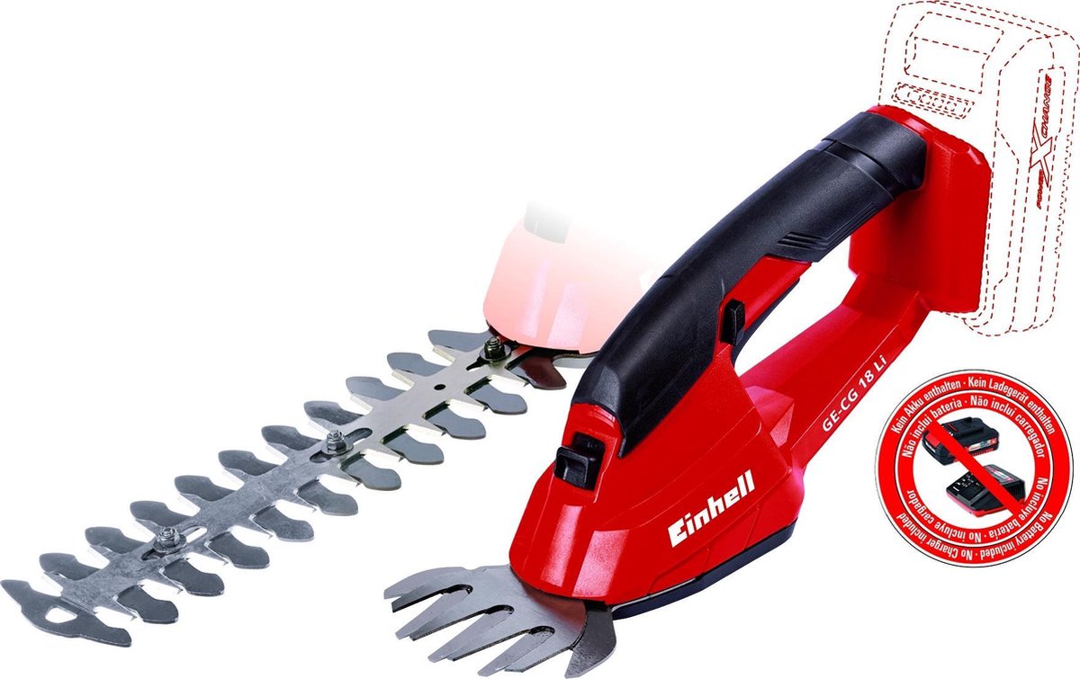 Einhell GE-CG 18 Li Solo trådløs græs- og hækkeklipper Power X-Change