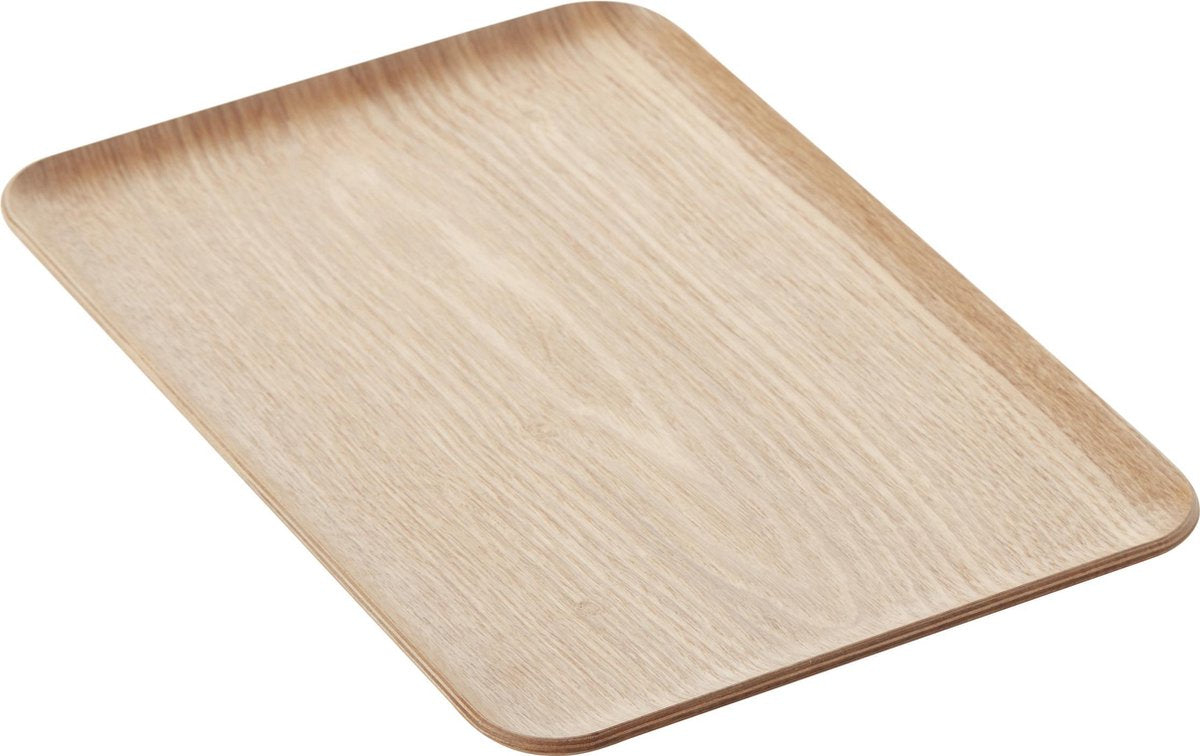Point-virgule bakke - træfarve - rektangulær - 33,5 x 23 cm
