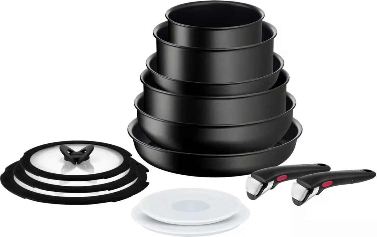Tefal ingenio unlimited - pandesæt - 13 dele - induktion - stabelbar - aftageligt håndtag - pladsbesparende