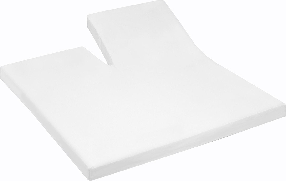 Cinderella - single-split - topper hoeslaken - premium molton - tot 25 cm matrashoogte - 200x210 cm - wit
