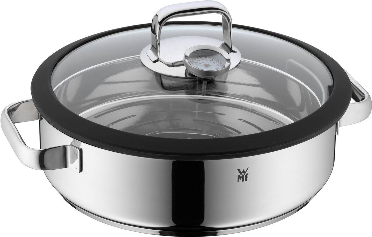 WMF vitalis - damp- og stegepande - ø 28 cm - rustfrit stål - med låg - velegnet til induktion