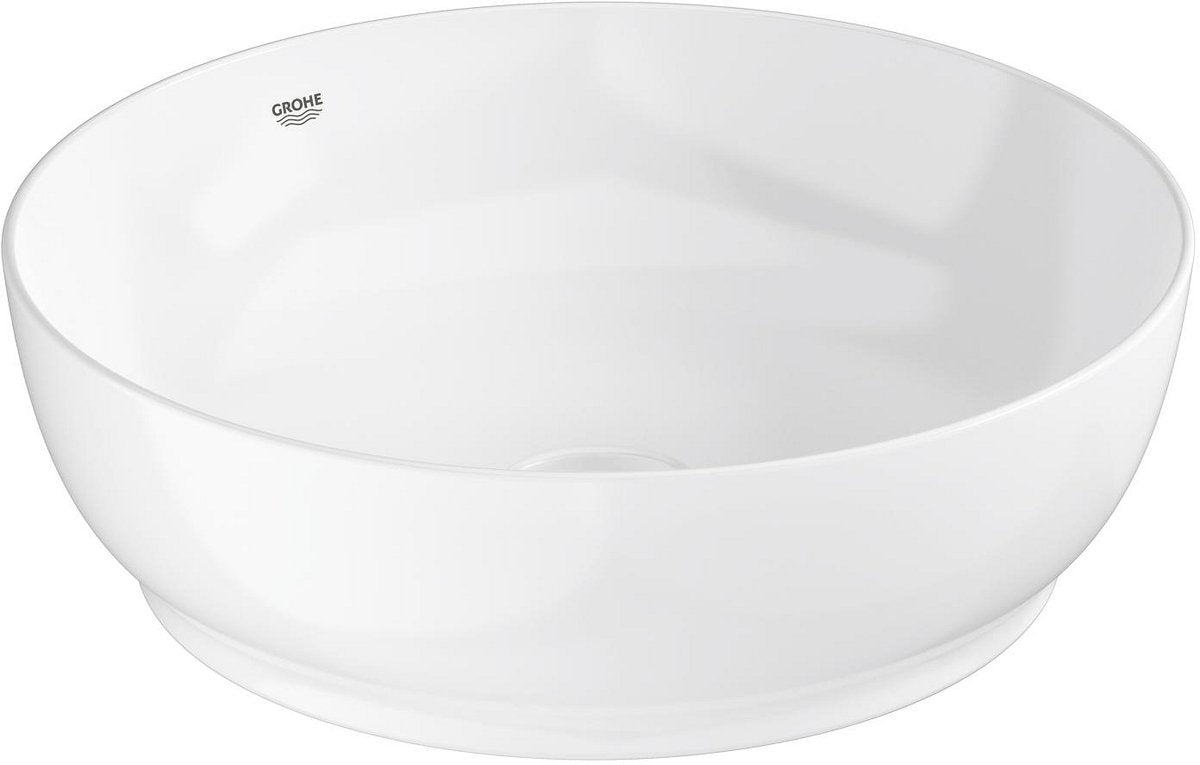 Grohe essence rund håndvask – 45 cm – uden overløb – blank keramik – aquaceramic hyperclean – hvid