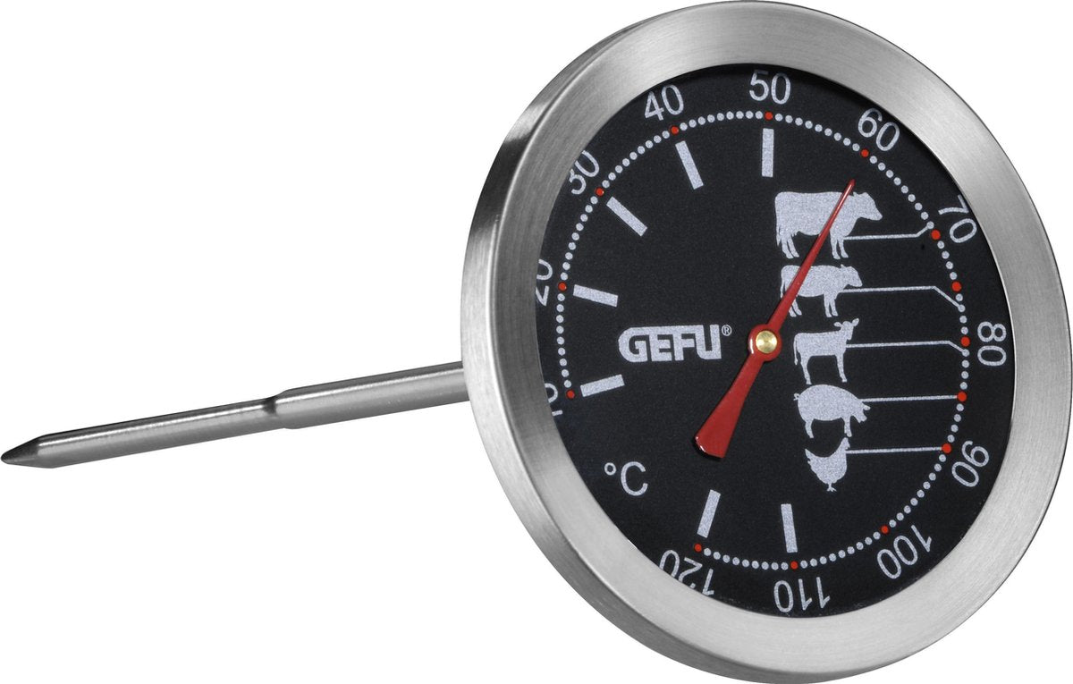 Gefu tempere stegetermometer - kødtermometer - analogt kernetermometer