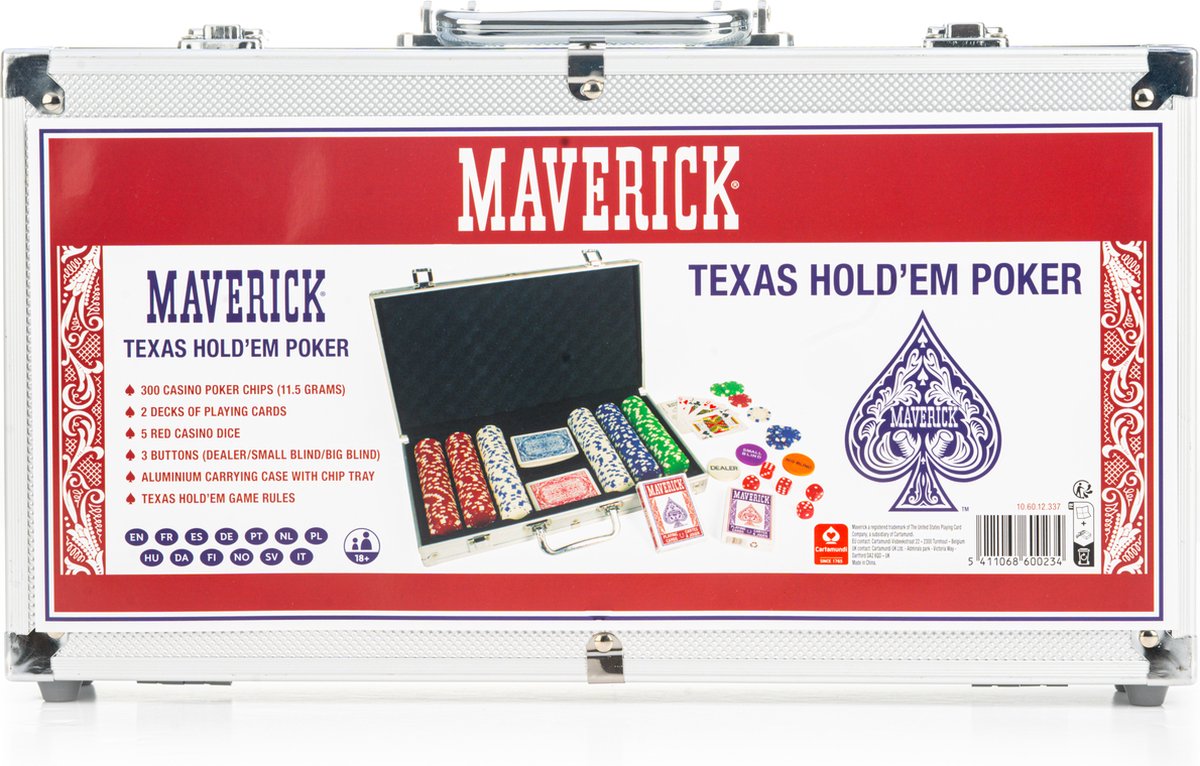 Maverick - Texas Hold 'Em Poker Sæt.