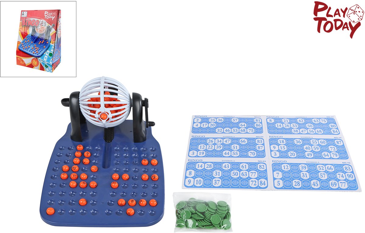 Spil i dag van manen bingo hjul legetøj 90 numre og spillekort.