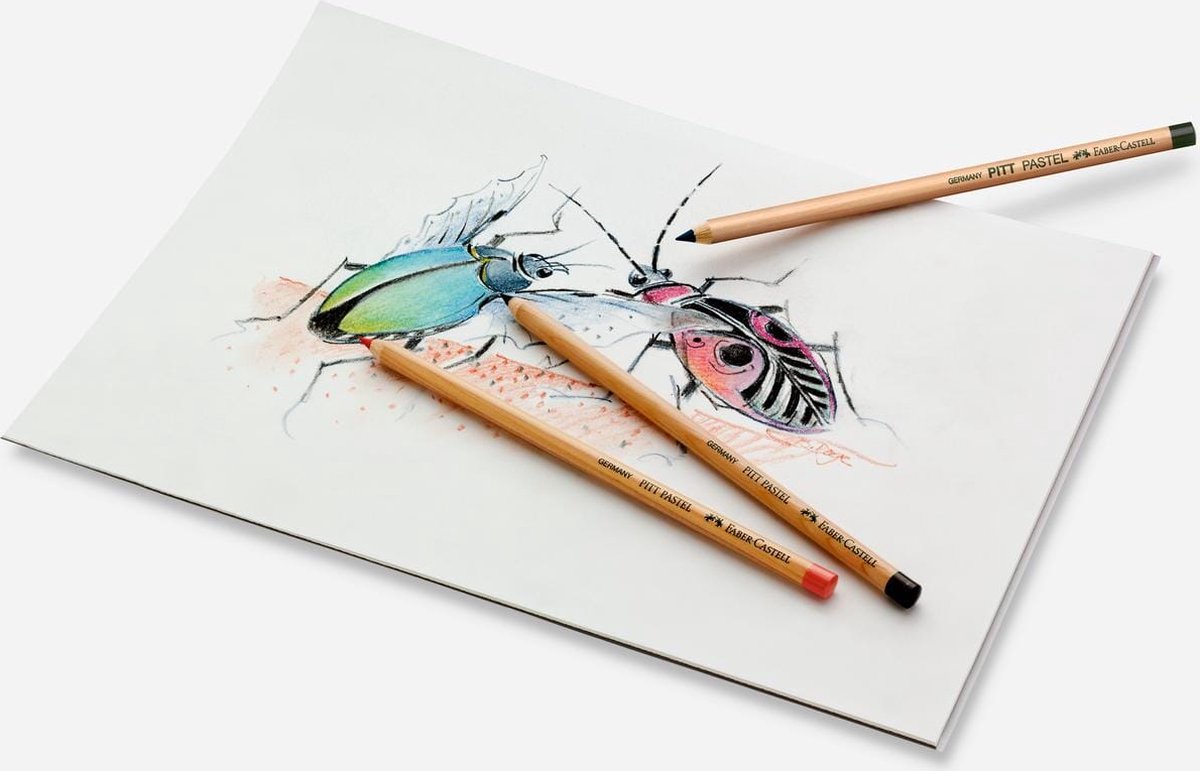 Faber-castell pastel pencil pitt - 101 hvid - fc-112201