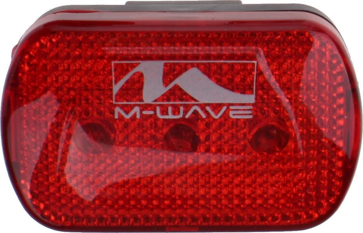 M-wave baglygte - cykellys - LED - batteri - rød