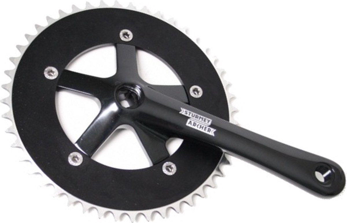 Sturmeyarcher sturmey archer kranksæt sort 1 8 46t 170mm fct26 (sa)