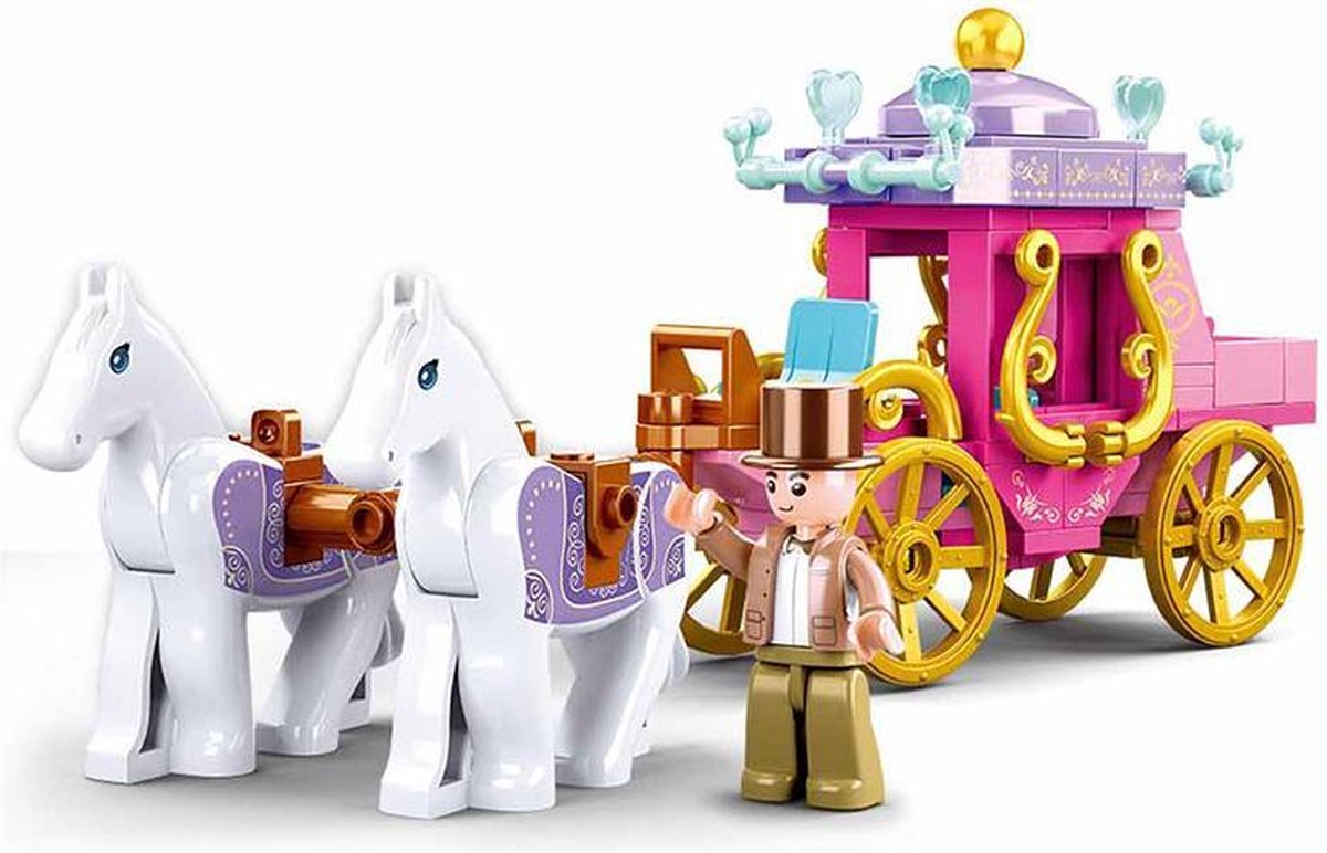 Sluban pigedrømme landsbykat med kanin byggelegetøj til børn fra 6 år - byggelegetøj model dyresæt - byggekasse med 139 byggeklodser og 1 minifigur - m38-b0872