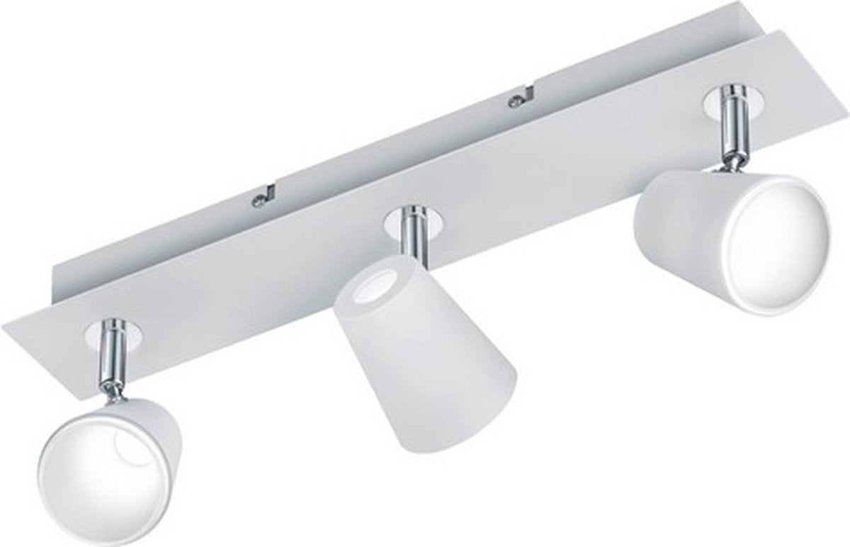 Trio narcos - spot - hvid mat - inkl. 3x SMD 6,5 W - loftmontering - mønsterbeskyttelse - ikke dæmpbar