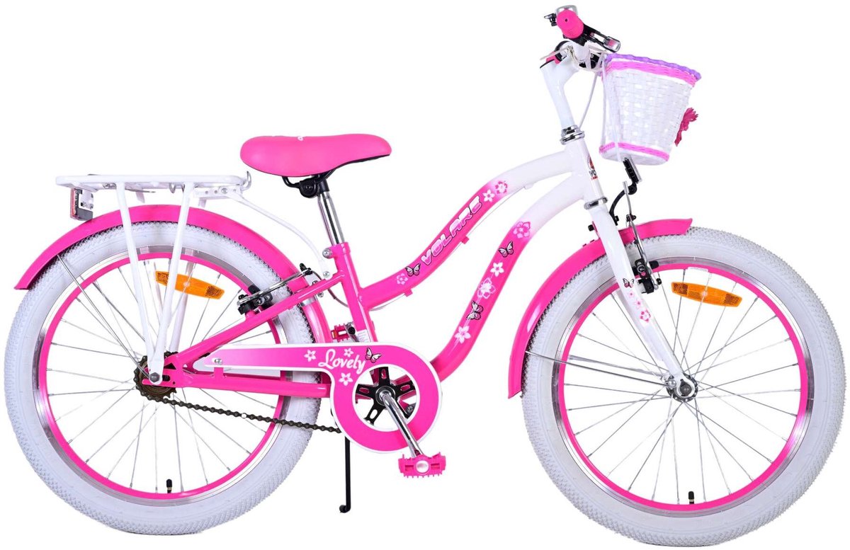 Volare Dejlig børnecykel - Pige - 20 tommer - Pink - To håndbremser