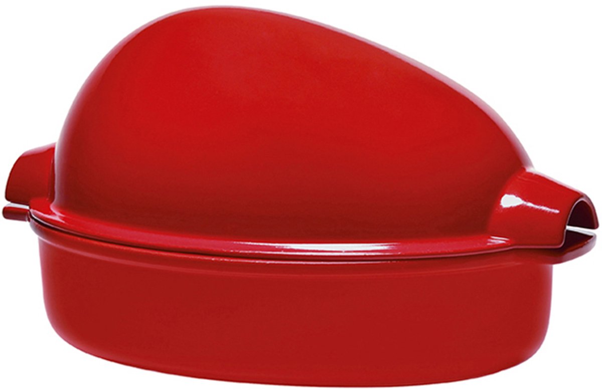 Emile henry kyllingebager stor e-boks - 415x275mm - grand cru