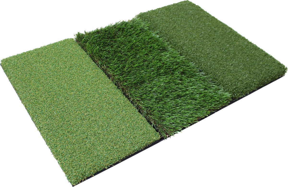Pure2improve golfmat - 3 kunstgras lengtes - 40x62 cm
