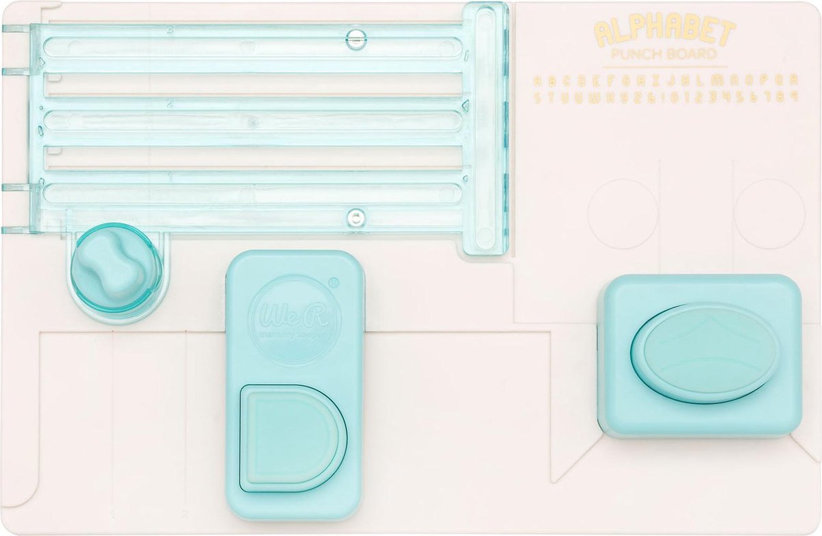We r memory keepers - punch board alfabet