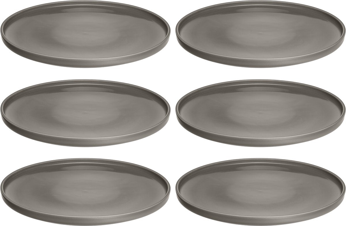 Leonardo Roma tallerken 27cm taupe - sæt 6