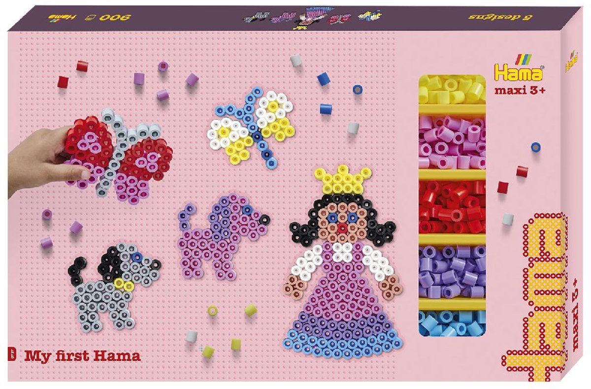 Hama - maxi strygeperler - min første gaveæske - 900 stk