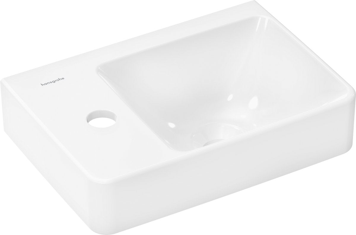 Hansgrohe xelu q - springvand - med hylde venstre - 360 250 - med hanehul - uden overløb - hvid