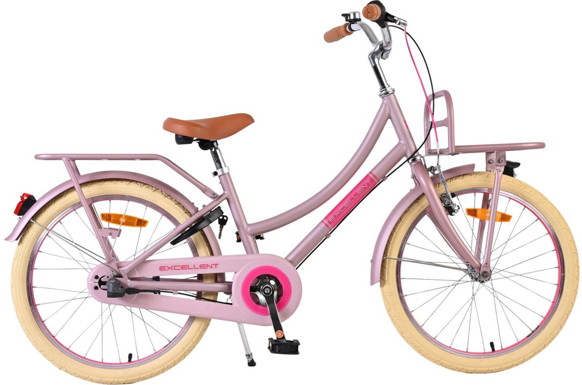 Volare fremragende børnecykel - piger - 20 tommer - mat pink - 3 gear