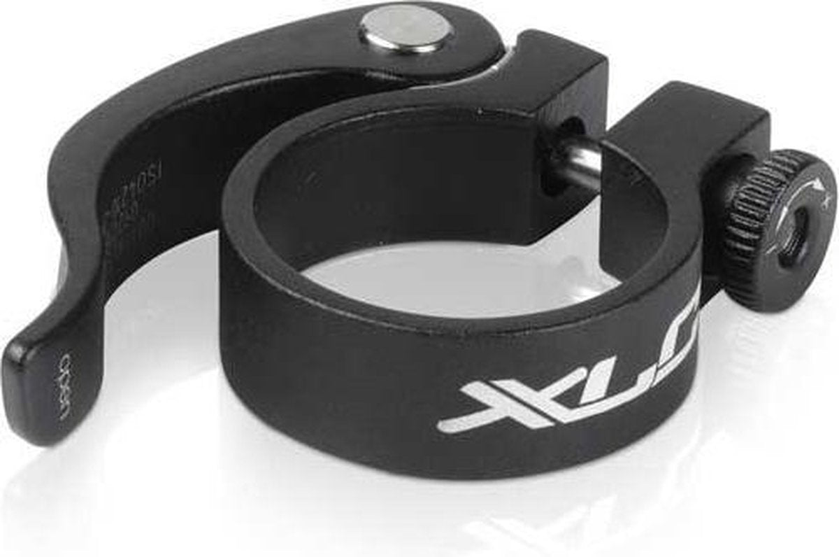 Xlc pc-l06 sæderørsklemme - ergo - aluminium - quick release - 34,9 mm - sort