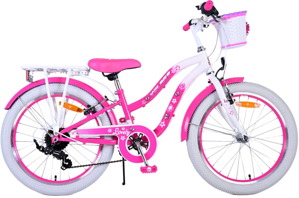 Volare Dejlig børnecykel - piger - 20 tommer - Pink - 7 gear
