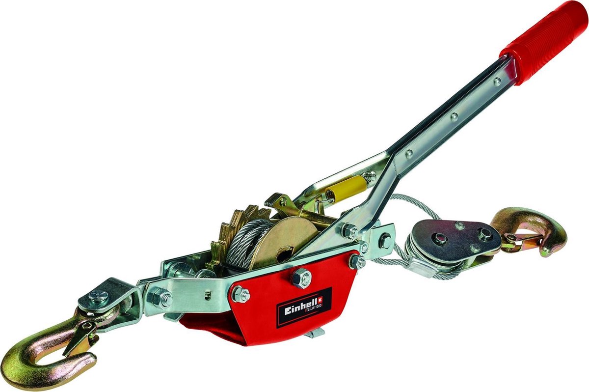 Einhell håndspil tc-lw 1000 - maksimal trækvægt: 1000 kg - maksimal afstand: 1,2 m - automatisk bremse