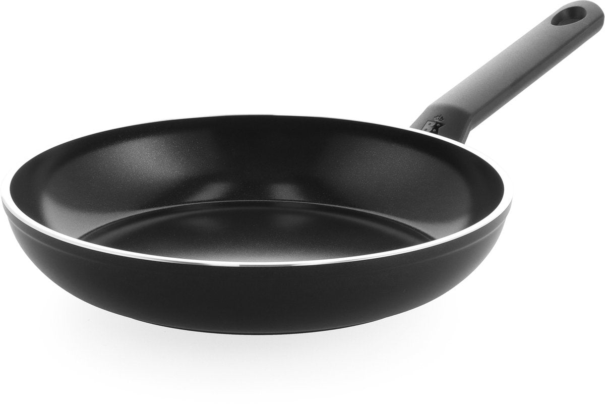 Bk easy induktionsgryde 26cm - pfas-fri non-stick belægning - induktionsstegepande - keramisk pande - ovnsikker op til 160°c - kolde håndtag - sort